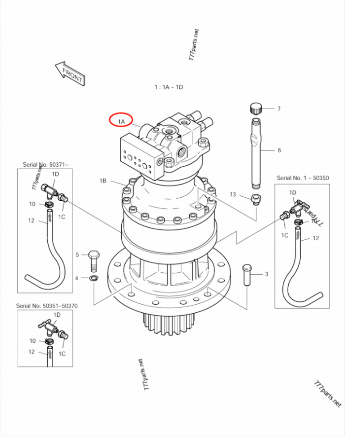 2401-9284A swing motor