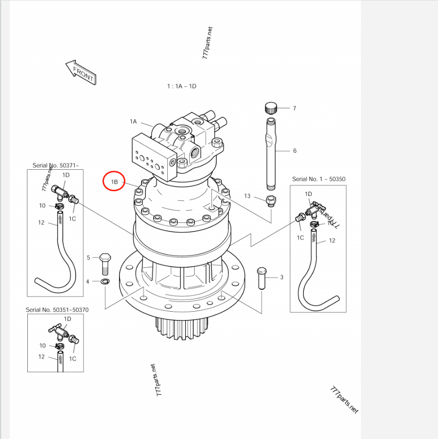 2404-1063 swing gearbox