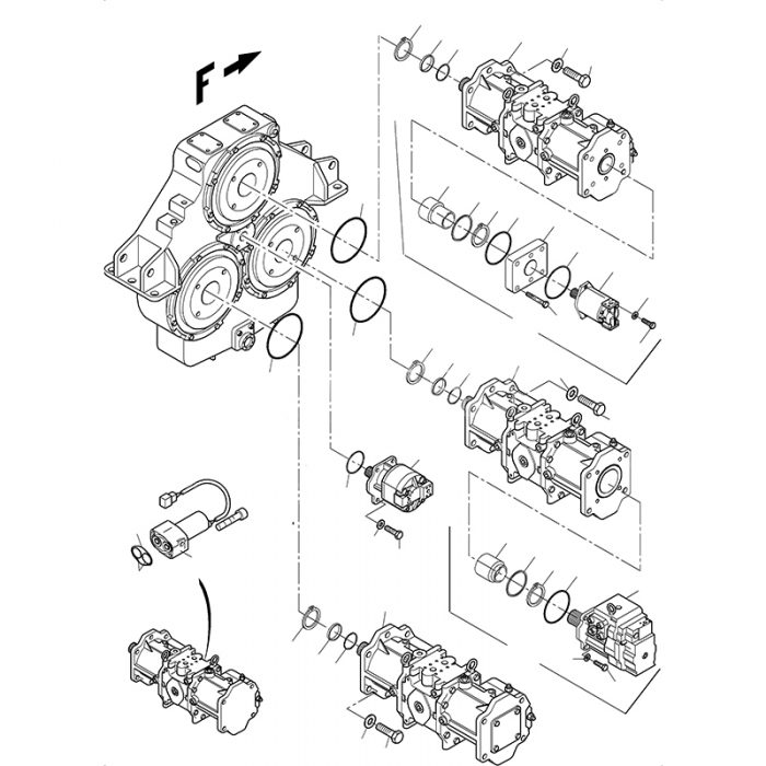 708-2k-00013 hydraulic pump