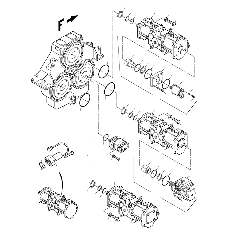 708-2k-00013 hydraulic pump